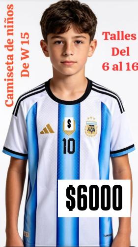 Camiseta Argentina Niños Disponible
