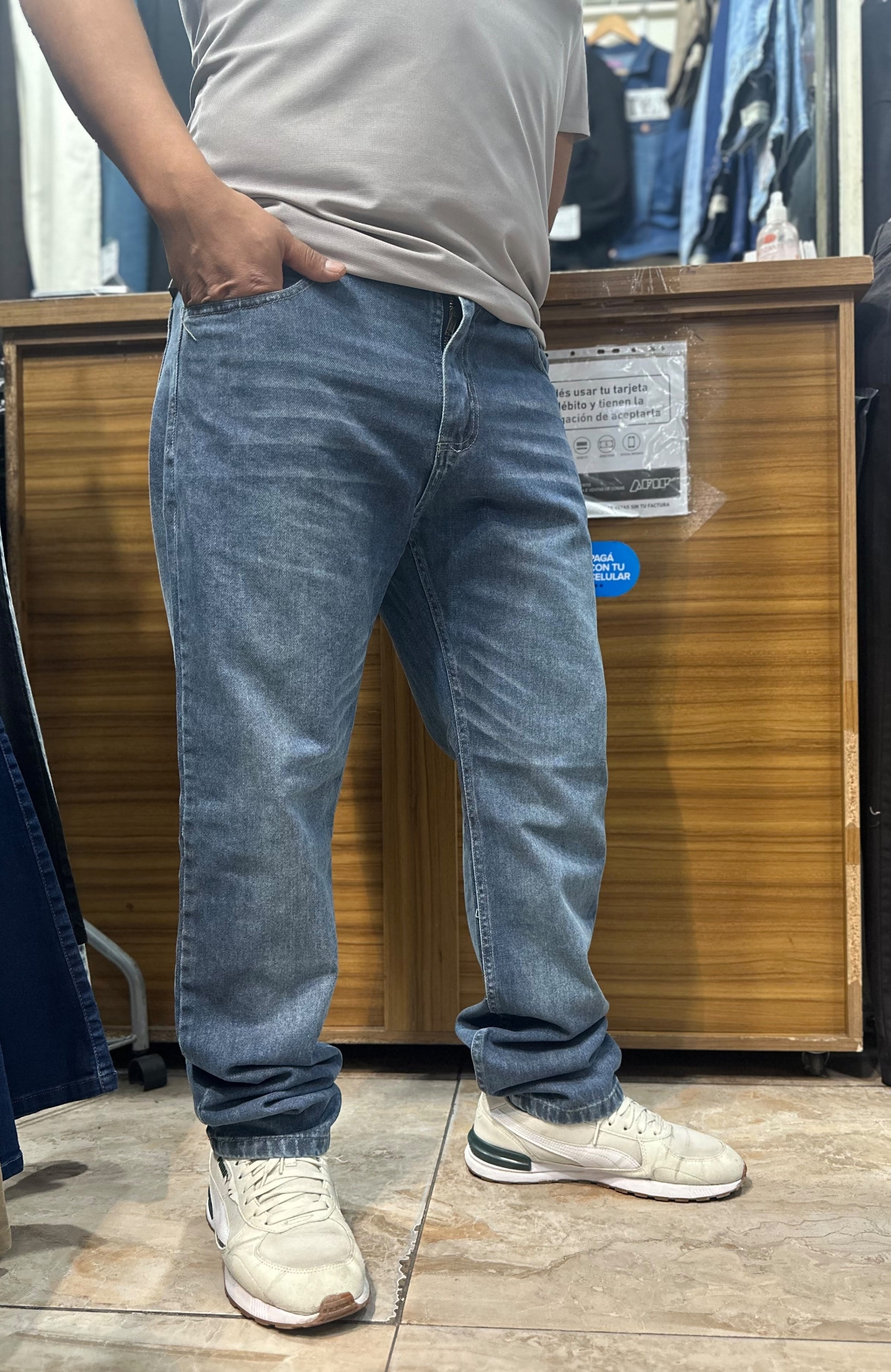 Pantalón Mom Oxido Azulino - Imagen 2