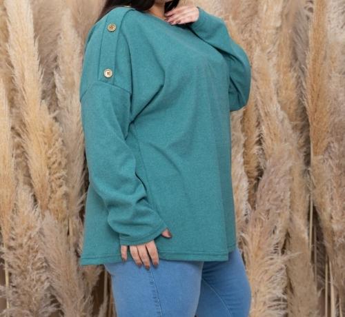 Sueter de Darlon con Botones Talles Especiales