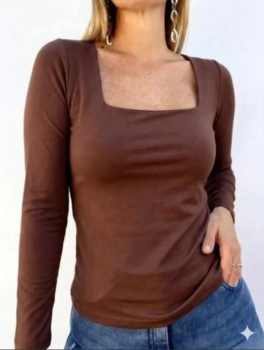 Camiseta Modal Viscosa Escote Espejo