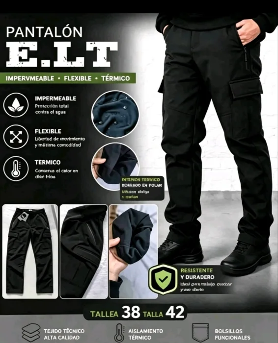 Pantalon Neopreno Frizado Térmico Talles 48 50 52