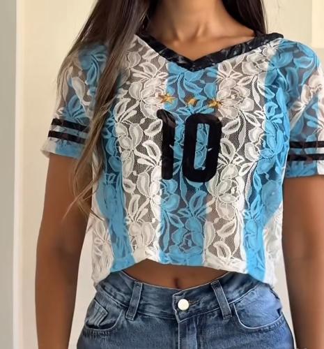 Camiseta Encaje Argentina