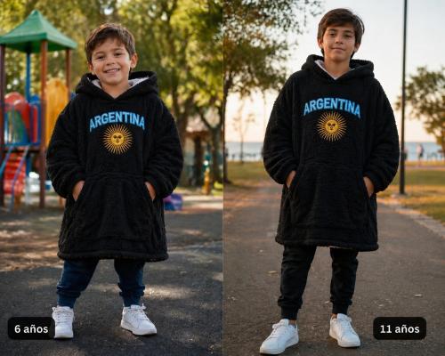 Buzo Manta Argentina para Niños