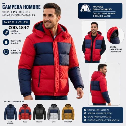 Campera Chaleco sin Piel