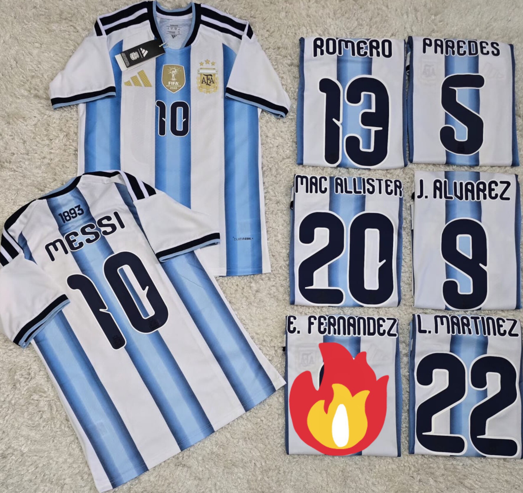 Camiseta Afa Titular Niño ,con Dorsal - Imagen 5