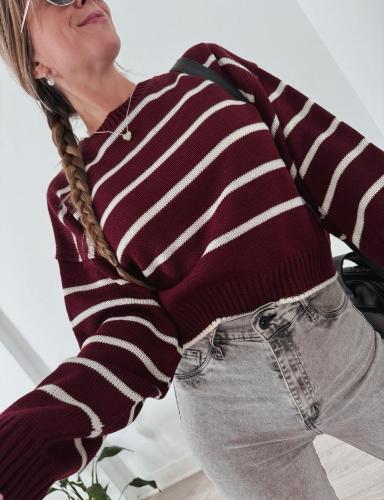 Sweater Líneas Lana Importada