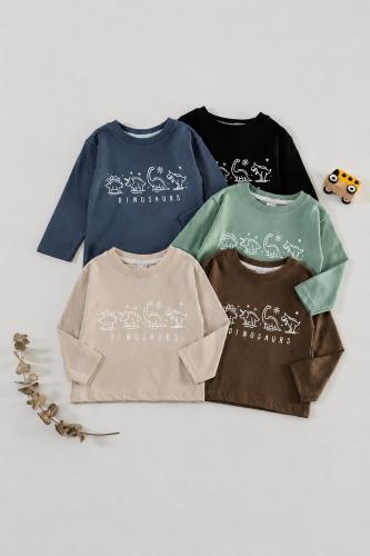 Camiseta Bebe Dino Algodon