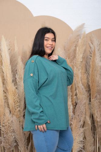 Sweater Boton en el Hombro
