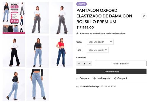 Pantalón Oxford Premium Elastizado con Bolsillo