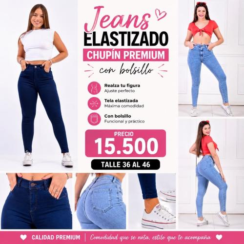 Pantalón Chupín Elastizado Premium con Bolsillo