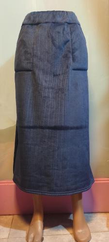 Pollera de Cordedoy Bifas con Bolsillos