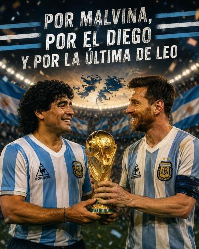 Messi y Maradona 86