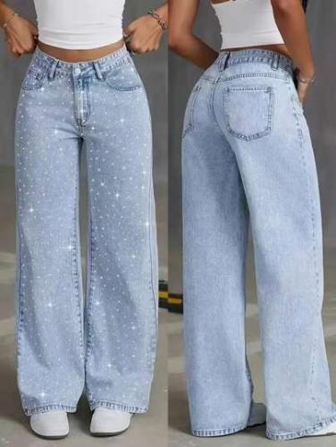 Wide Leg con Stras