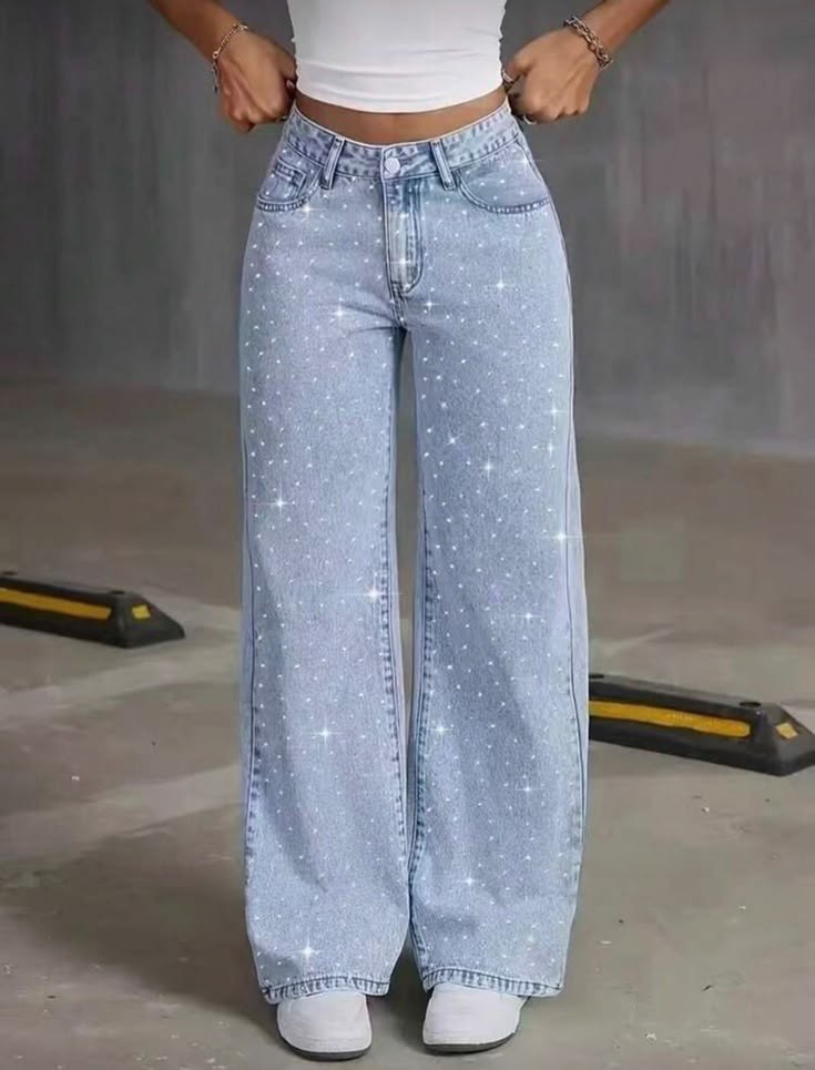 Wide Leg con Stras - Imagen 2