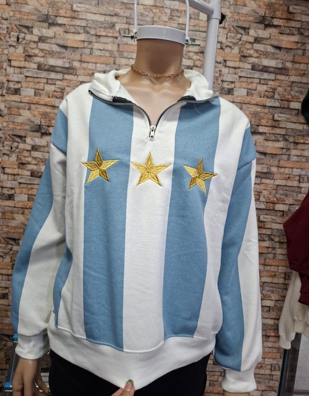 Buzo Frisa Argentina Cierre - Imagen 1