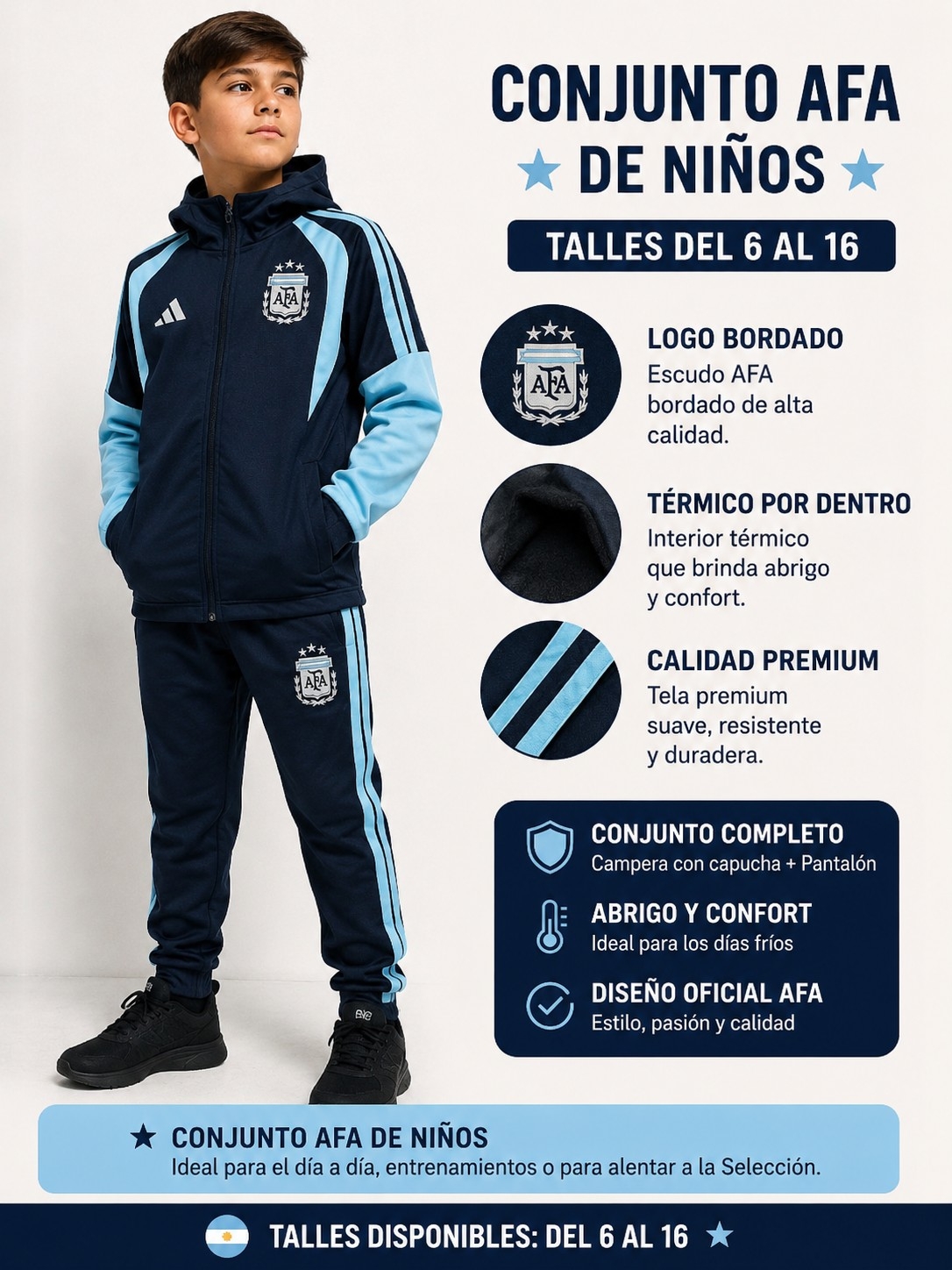 Conjunto de Niño Afa Premium - Imagen 1