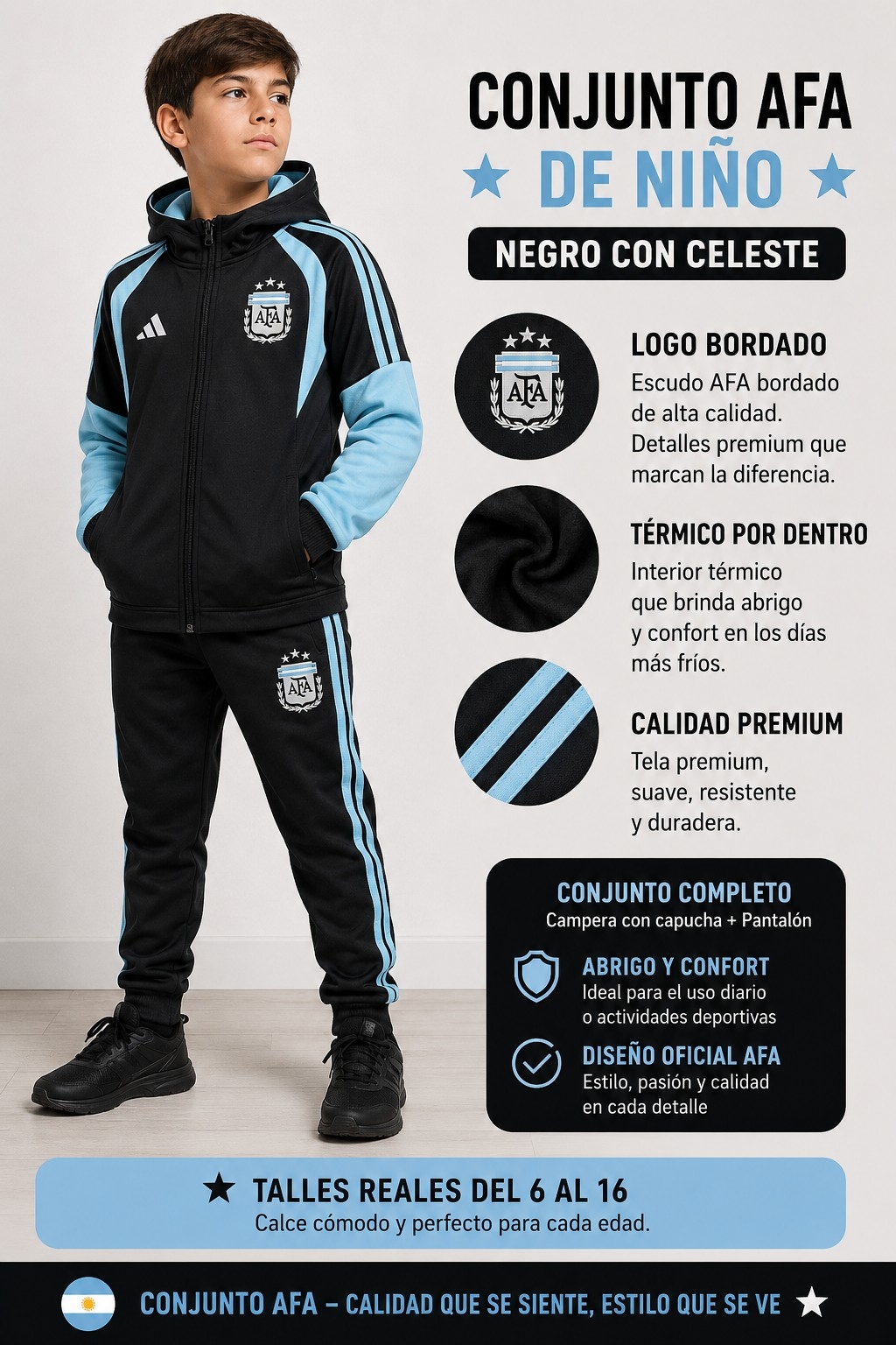Conjunto de Niño Afa Premium - Imagen 3