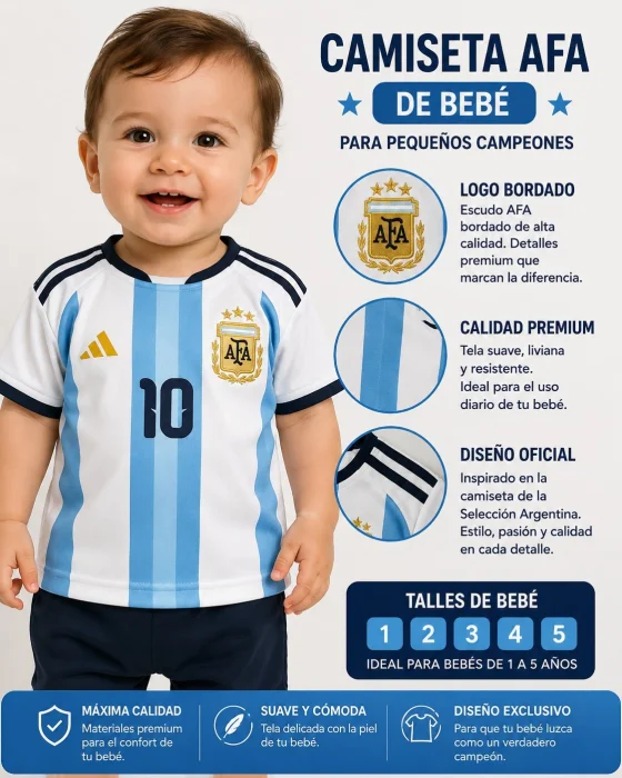 Camiseta de Bebe Afa Bordado