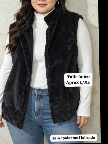 Chaleco Polar Labrado Talle Unico