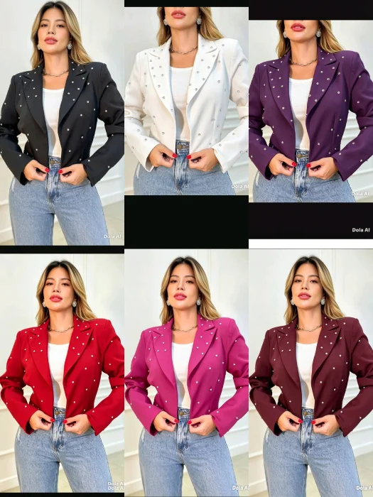 Chaqueta Crep Piedras