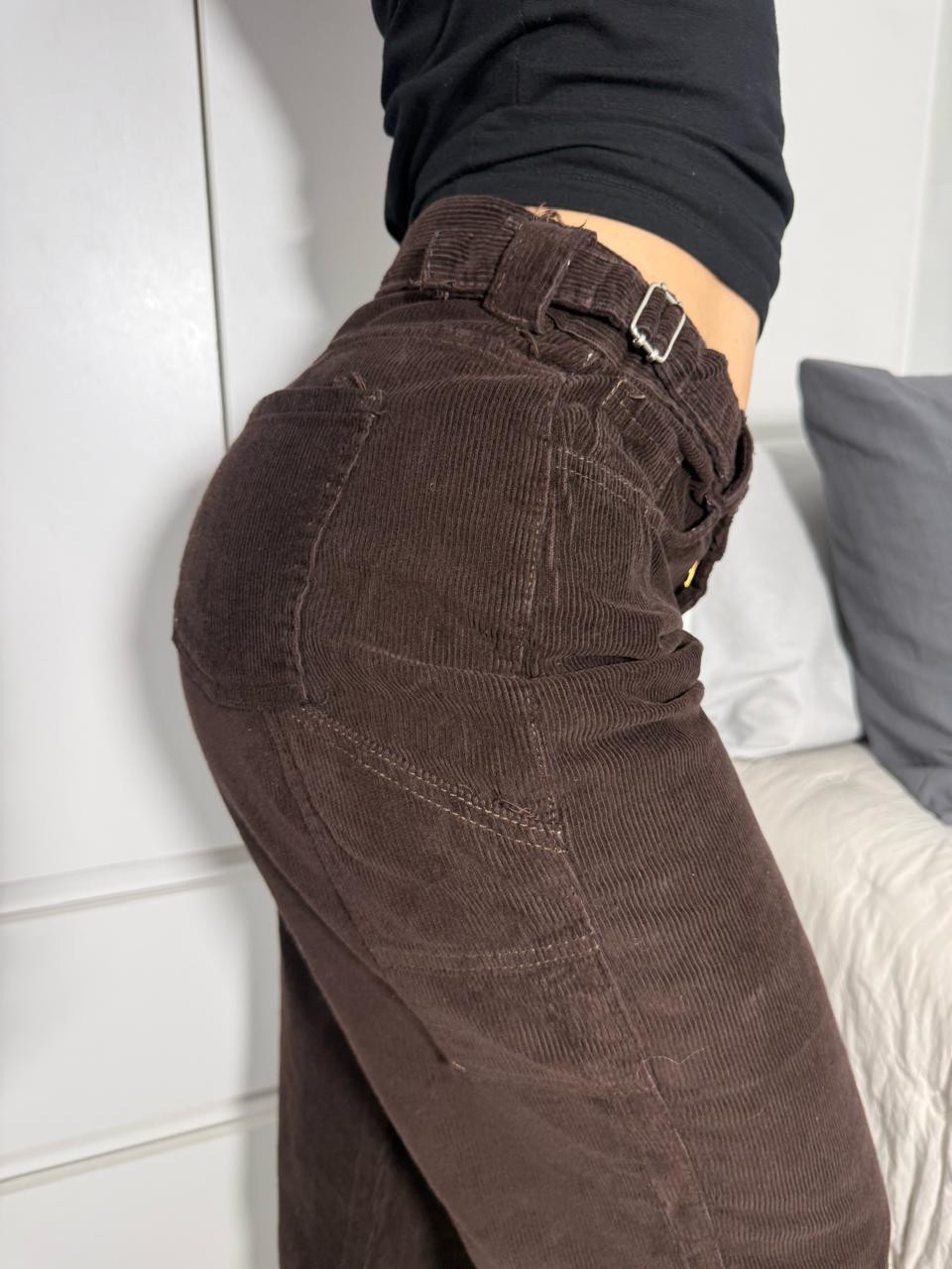 Baggy Carpintero de Corderoy Chocolate - Imagen 4