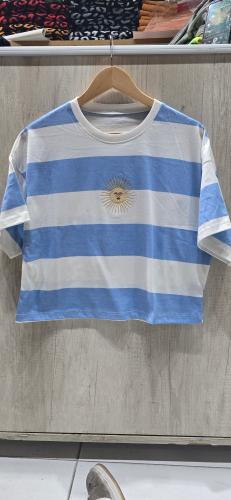 Remera Modal Bordada Sol de Mayo