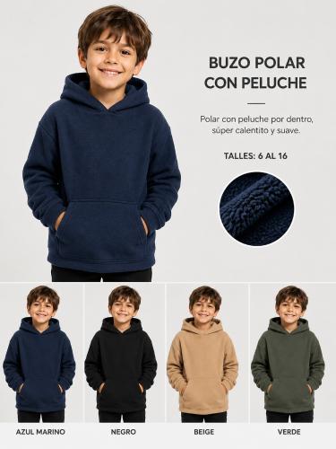 Buzo Polar con Peluche por Dentro