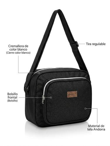 Morral Tela Andorra Negro Liso