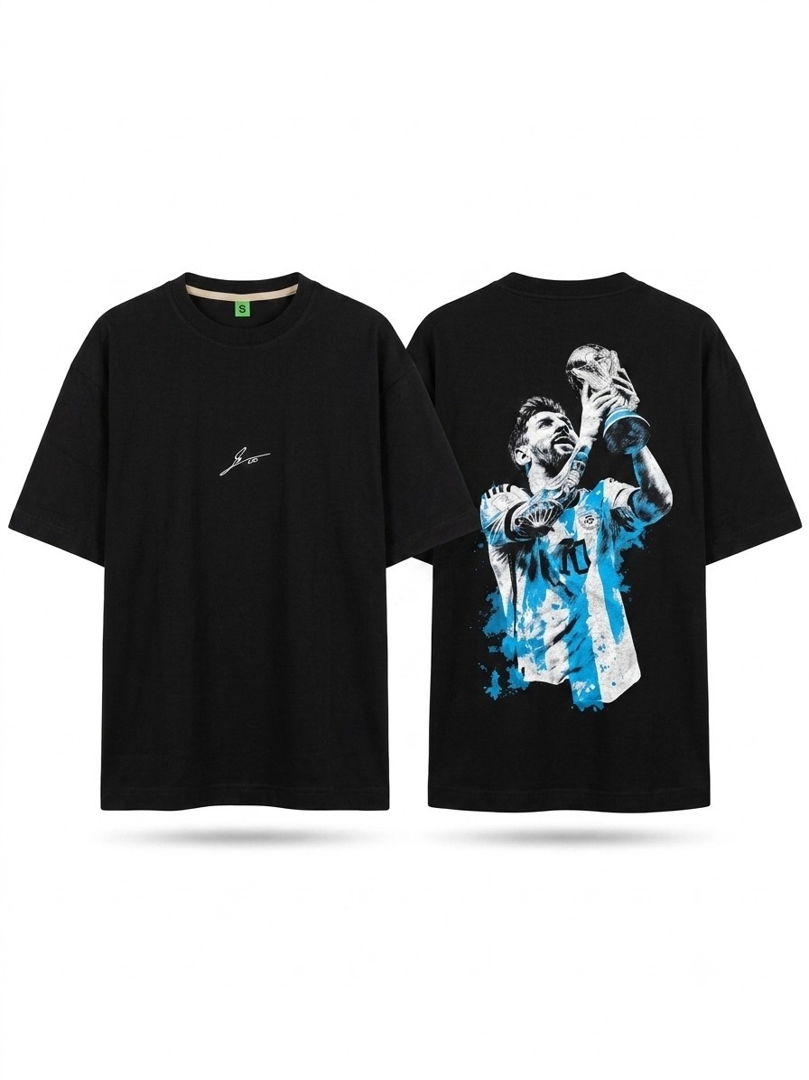 Remera Overside / Messi Copa - Imagen 1