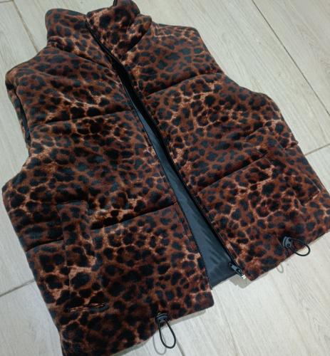 Chaleco Puffer Print