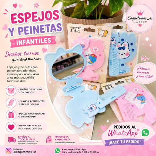 Set Infantil Espejo y Peine