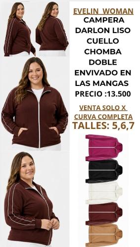 Campera Plus Size con Doble Linea