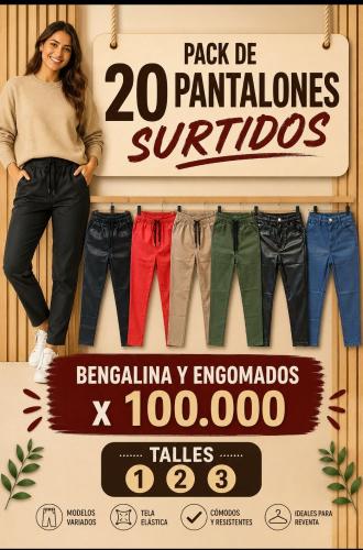 Pack Pantalones 20 X $100.000
