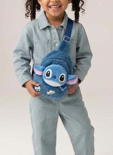 Pechera Peluche Stitch C/ Pins 18×13×prof 6 Cm Aprox, Jugueteria, Día del Niño