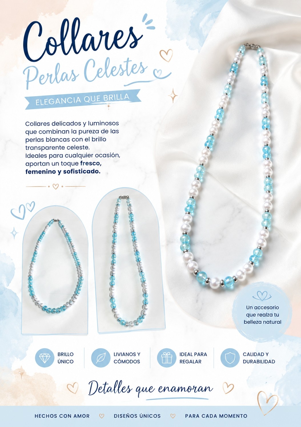 Collares de Perlas. Dia del Amigo.mundial. Argentina. - Imagen 1