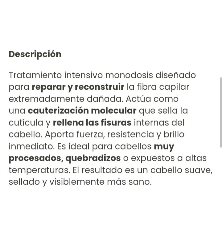 2 Ampollas Han Cauterizacion para Cabellos Muy Dañados - Imagen 3