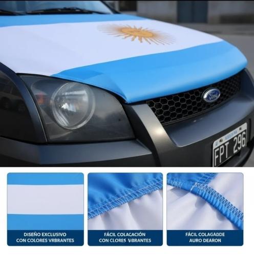 Cubre Capo para Auto Bandera Argentina