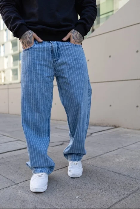 Jeans Baggy Rayado