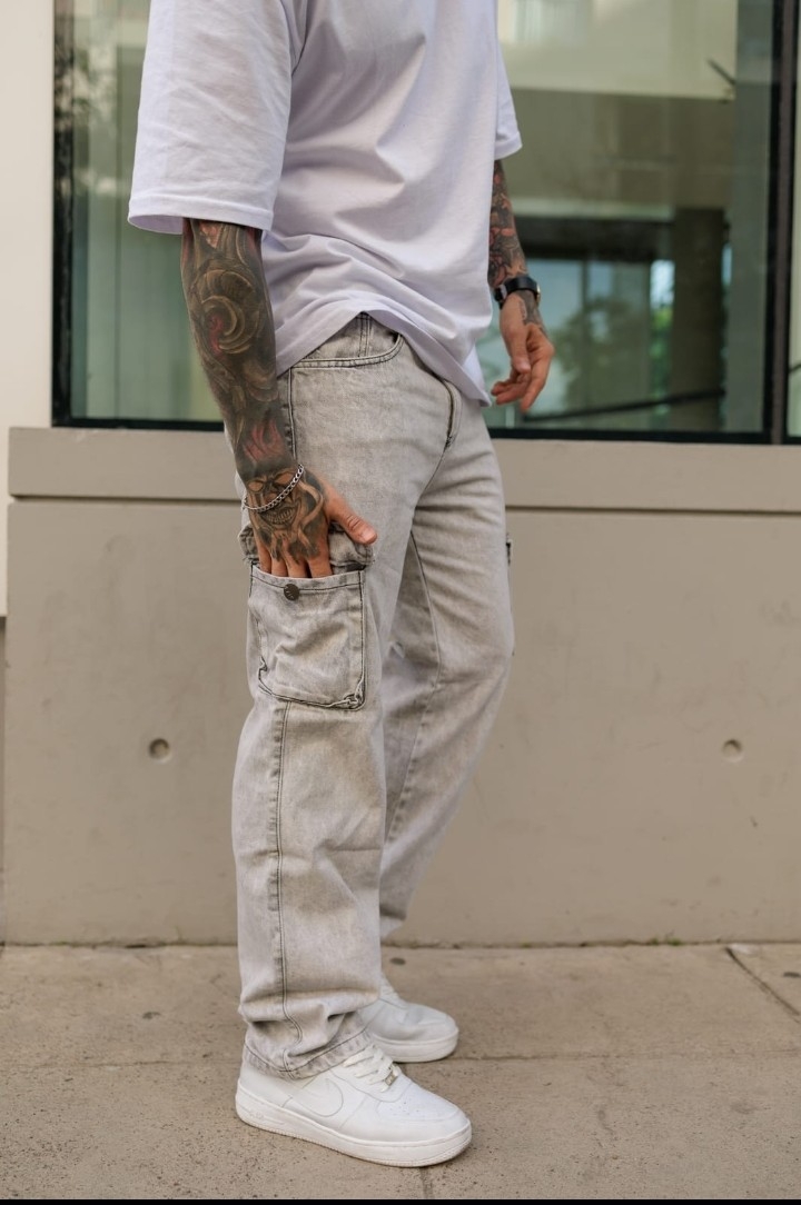 Jeans Mom Cargo - Imagen 2