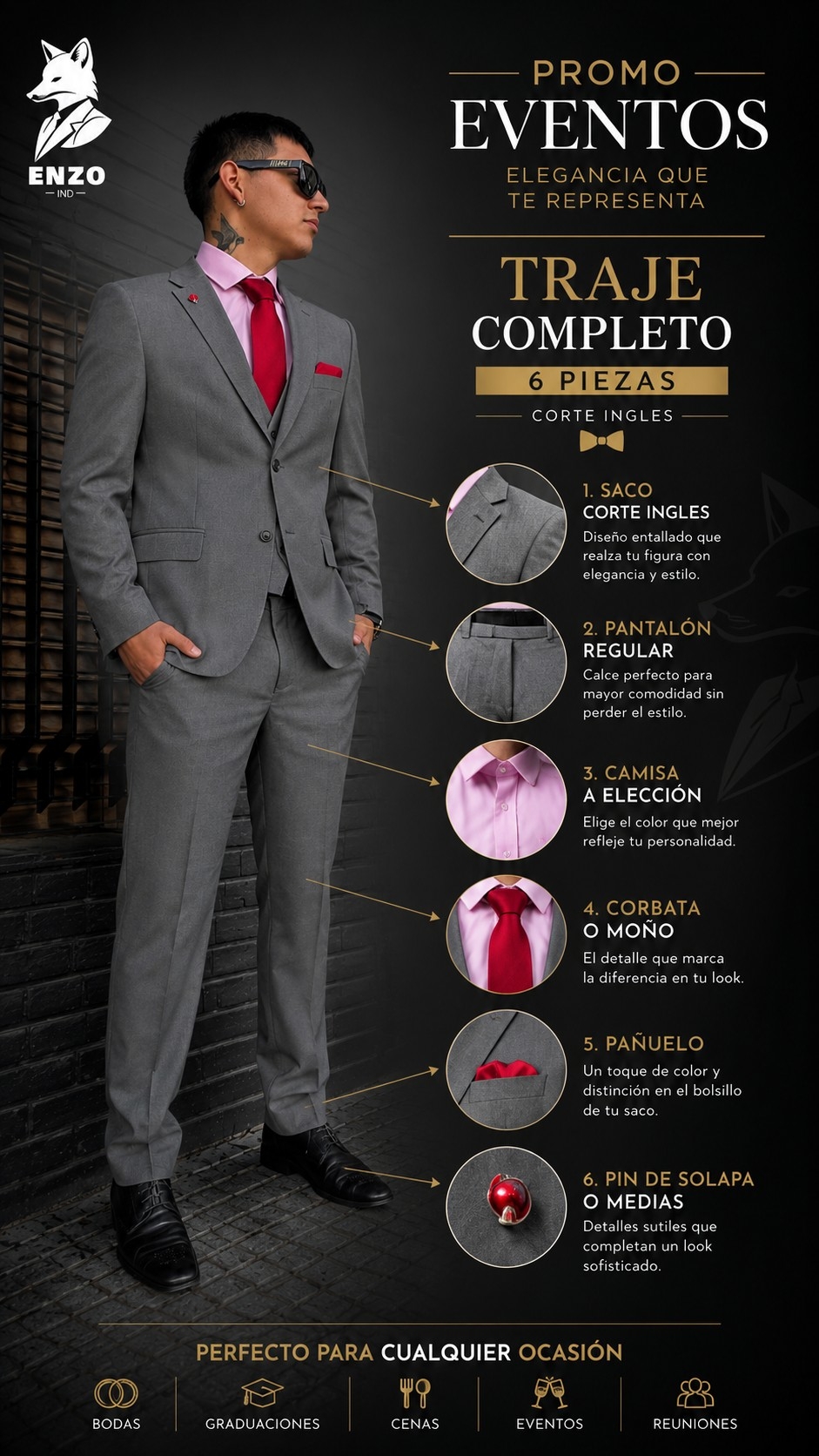 Traje Combo Fiestas - Imagen 8