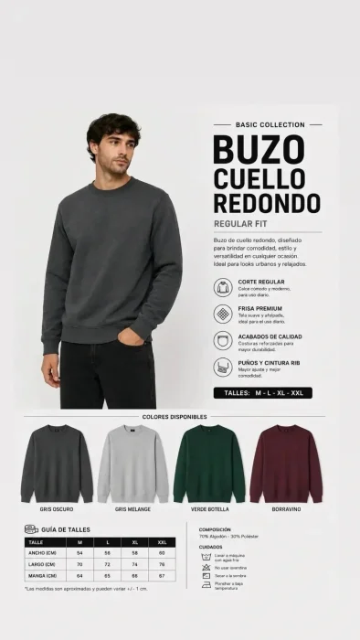 Buzos Cuello Redondo