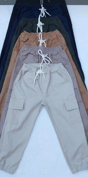 Pantalón Gabardina Cargo Niño