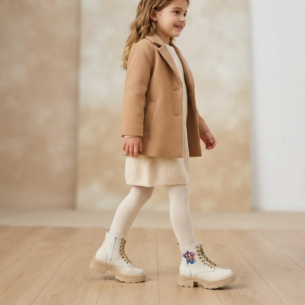 Borcego Niña Guerreras Kpop Bota Huntrix Negro Beige Nena Cordones Invierno Infantil - magnific_fotografia-de-moda-infant_vu8H68Wa47.png