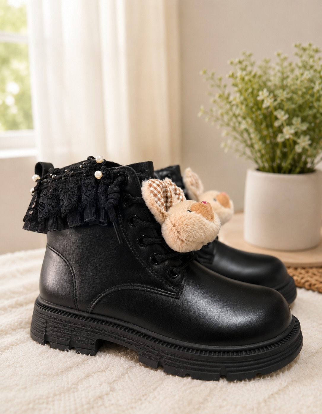 Borcego Niña Accesorio Osito Nena Cordones Ecocuero Beige Negro Importado - WhatsApp%20Image%202026-07-14%20at%2011.51.59.jpeg