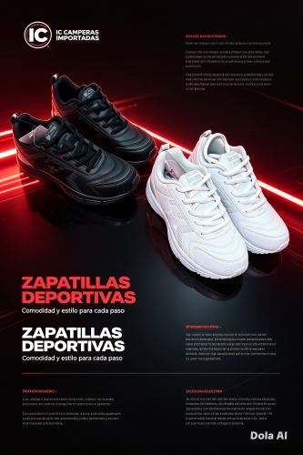 Zapatillas Blancas y Negras