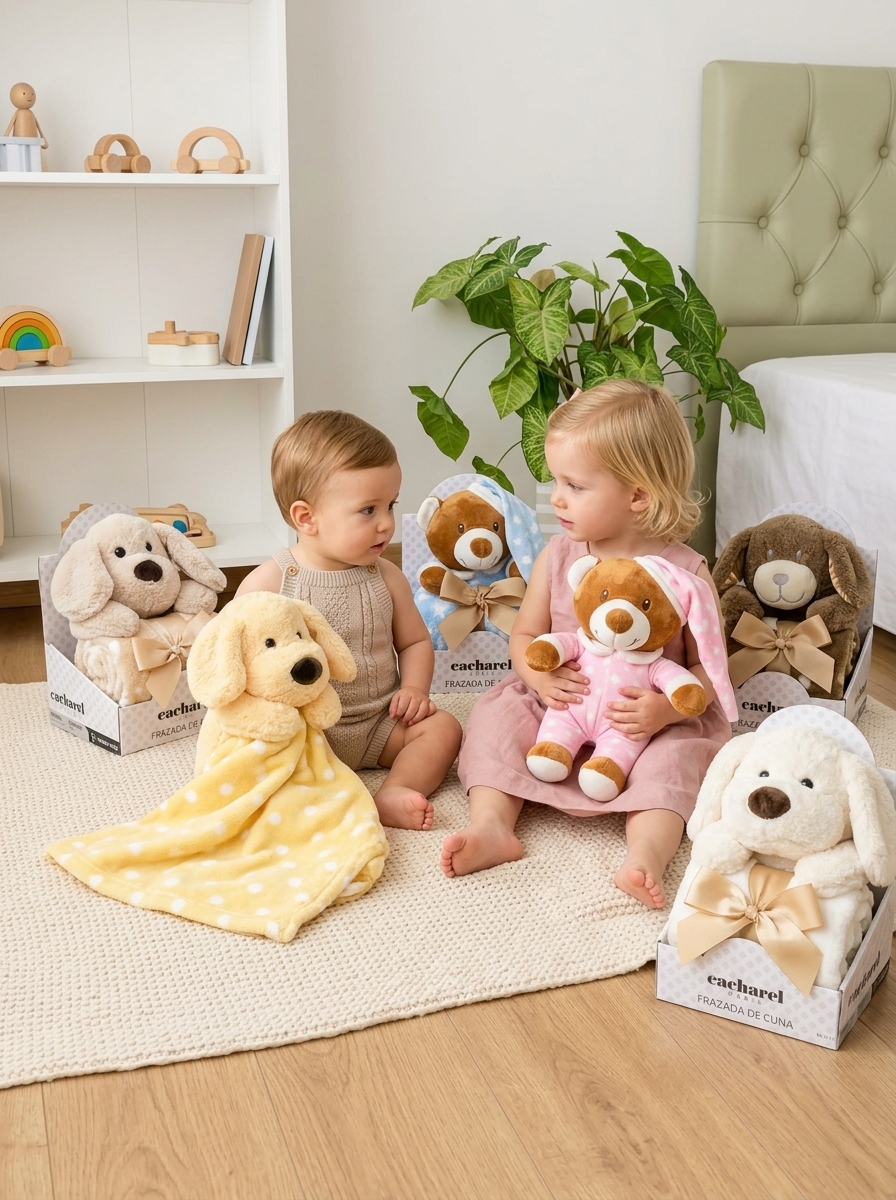 Peluche con Mantita Bebe Animalitos | Cacharel | Suavidad y Ternura - Babies_sitting_with_products_202608131059_3.jpeg