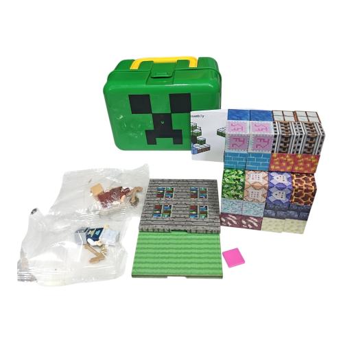 Bloques Cubos Magneticos Mini Craft, Cofre de 64 Piezas 9×13× Prof 8 Cm Aprox, Juguet