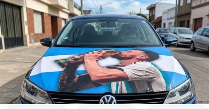 Bandera para Auto Cubre Capo de Argentina - Imagen 1