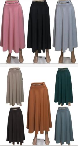 Maxi Pollera Crepe Span por Pedido