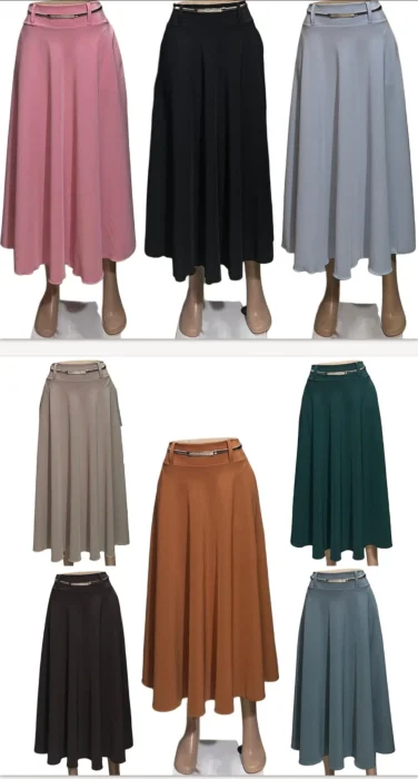 Maxi Pollera Crepe Span por Pedido